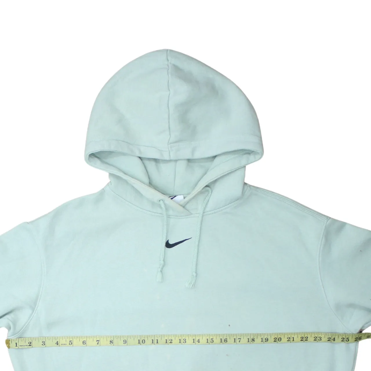 Nike 90's Center Middle Swoosh Pullover Hoodie Small Green sold by Vintage Club product image thumbnail 5