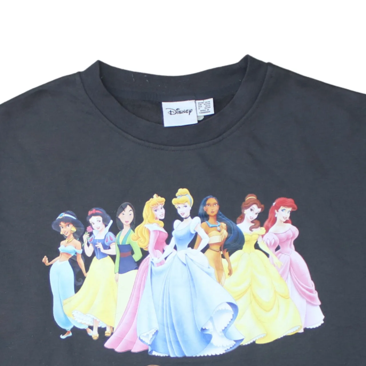 Disney 90's Disney Princess Crew Neck Sweatshirt Large Black sold by Vintage Club product image thumbnail 3