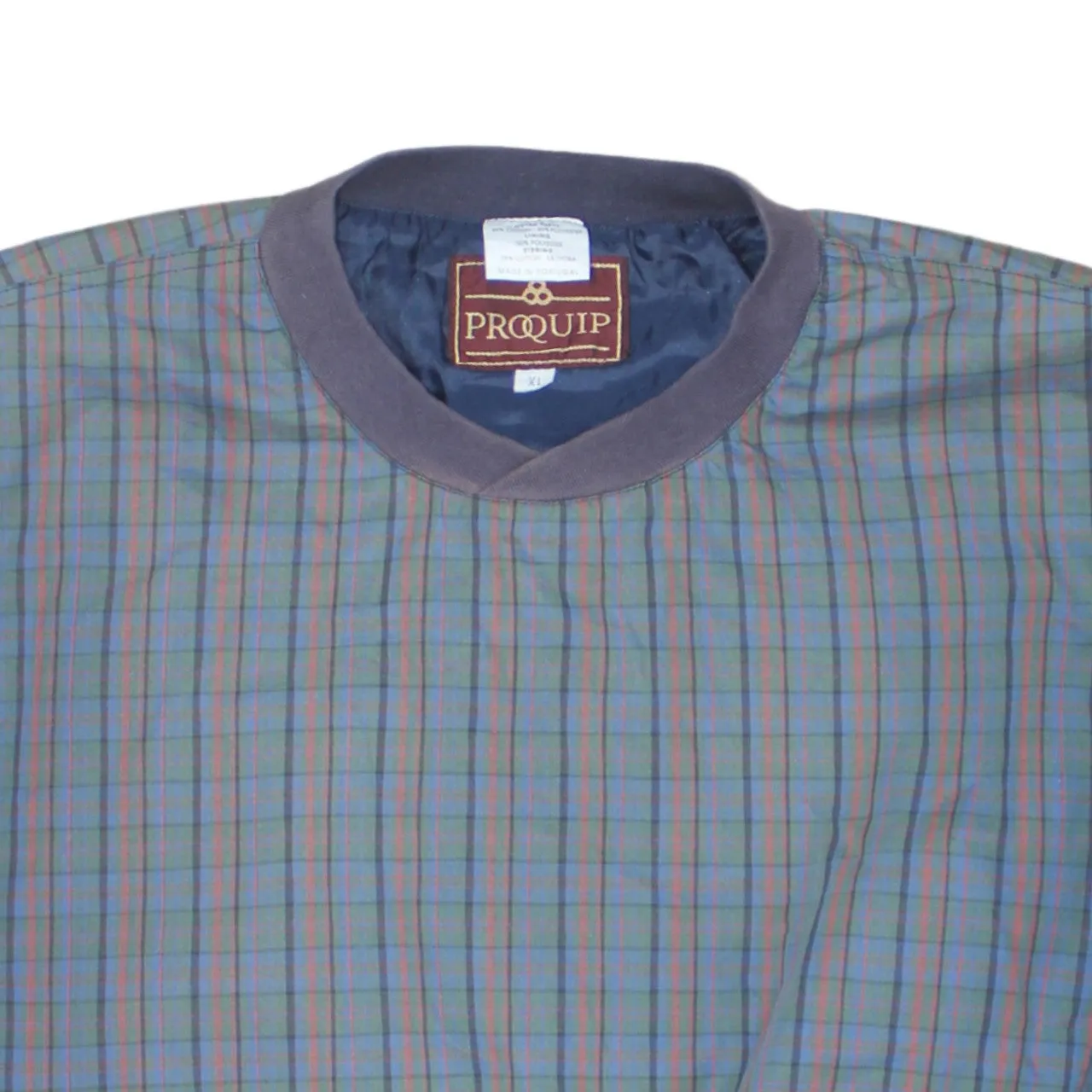 Retro 90's Plain Crew Neck Windbreaker XLarge Grey sold by Vintage Club product image thumbnail 3