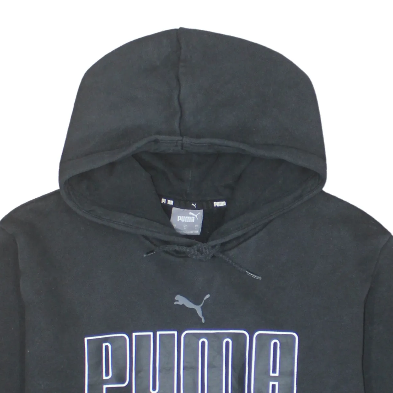 Puma 90's Spellout Pullover Hoodie Large Black sold by Vintage Club product image thumbnail 3