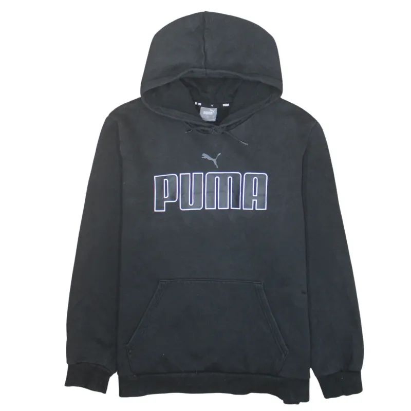 Puma 90's Spellout Pullover Hoodie Large Black sold by Vintage Club