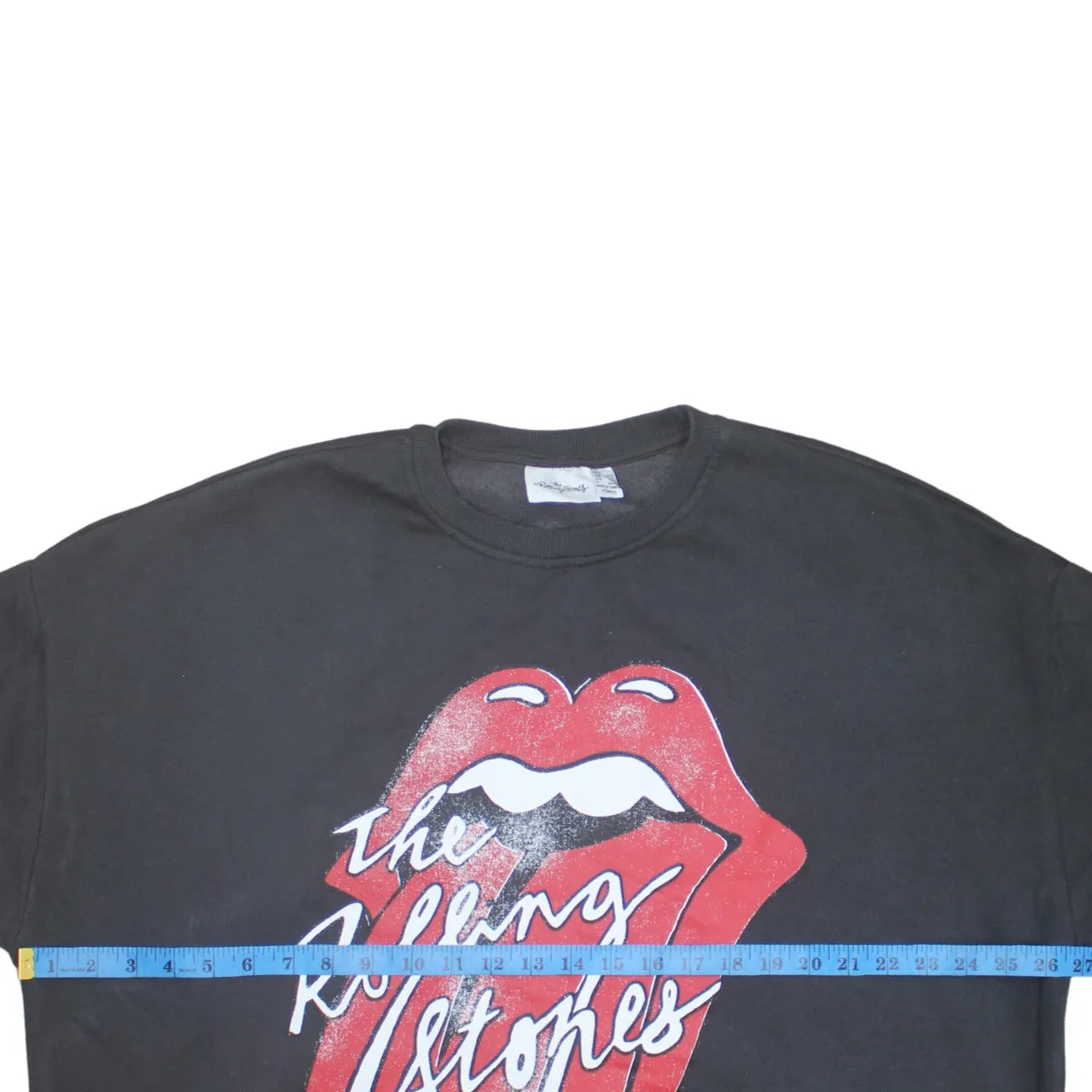 The Rolling Stones 90's Spellout Crew Neck Sweatshirt Large Grey sold by Vintage Club product image thumbnail 5