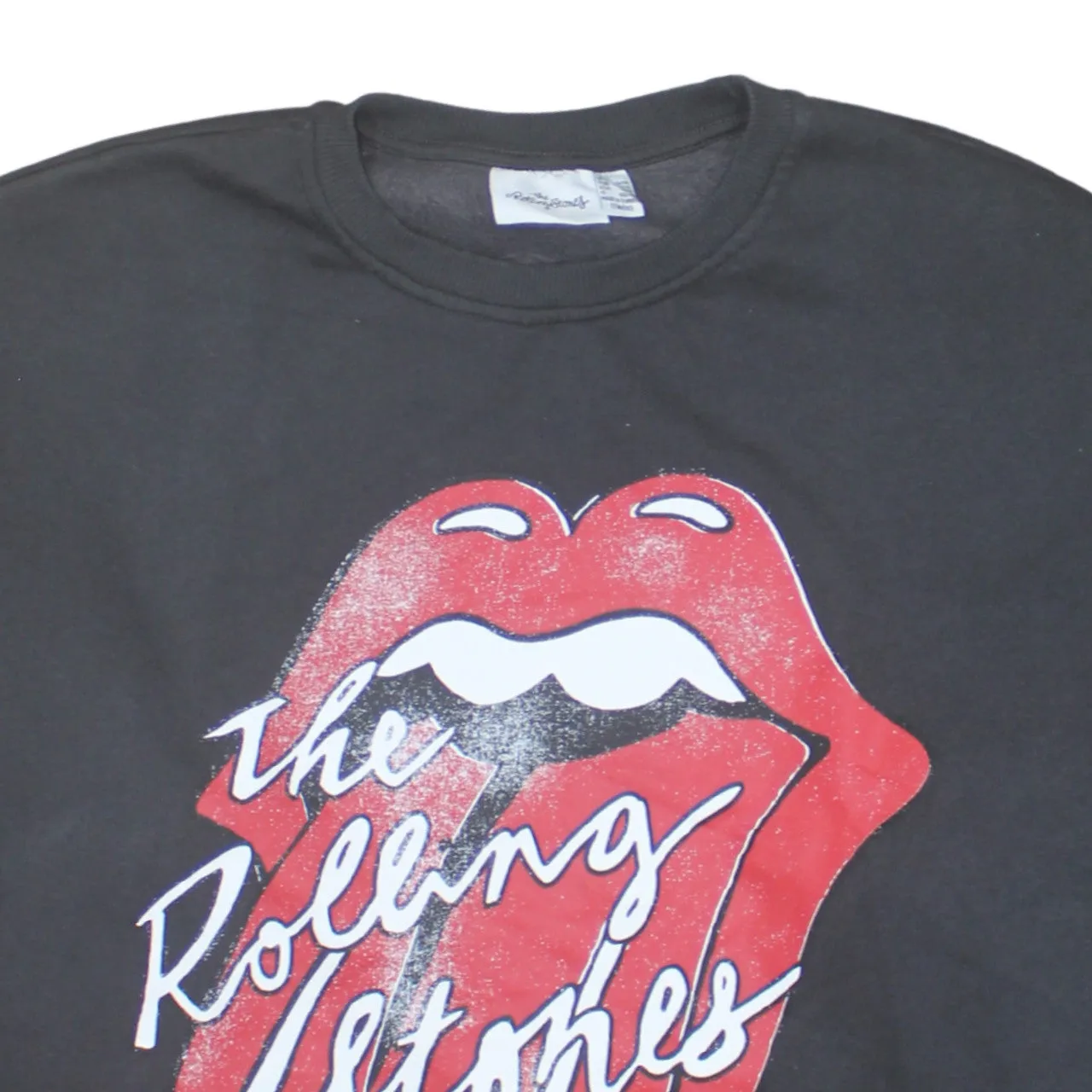 The Rolling Stones 90's Spellout Crew Neck Sweatshirt Large Grey sold by Vintage Club product image thumbnail 3