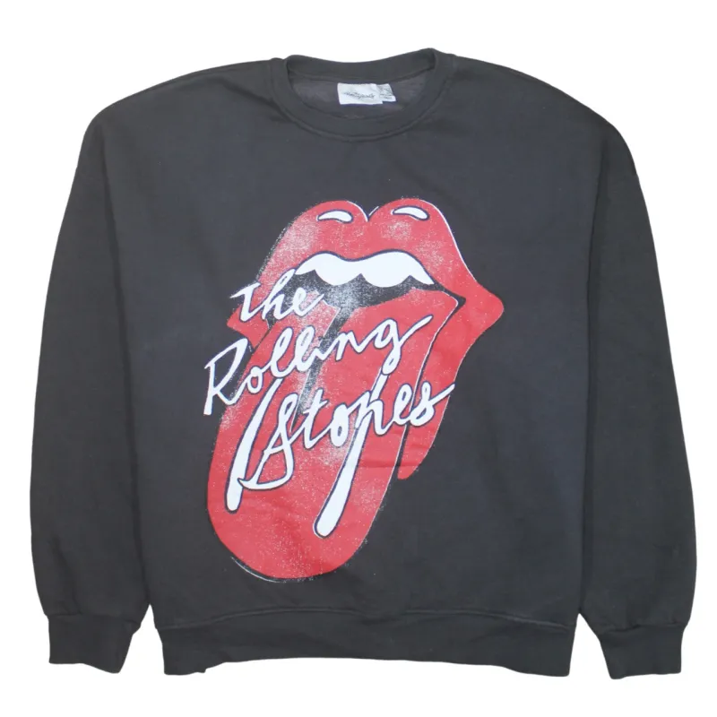 The Rolling Stones 90's Spellout Crew Neck Sweatshirt Large Grey sold by Vintage Club