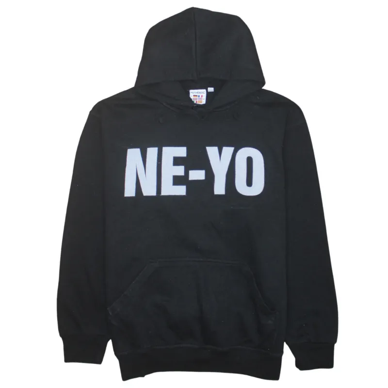 Retro 90's Drawstring Pockets Pullover Hoodie Medium Black sold by Vintage Club