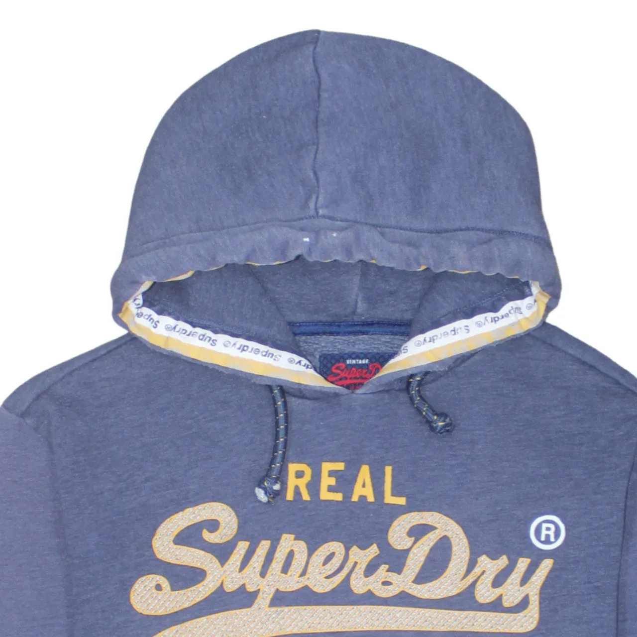 Super Dry 90's Spellout Pullover Hoodie XXLarge (2XL) Navy Blue sold by Vintage Club product image thumbnail 3