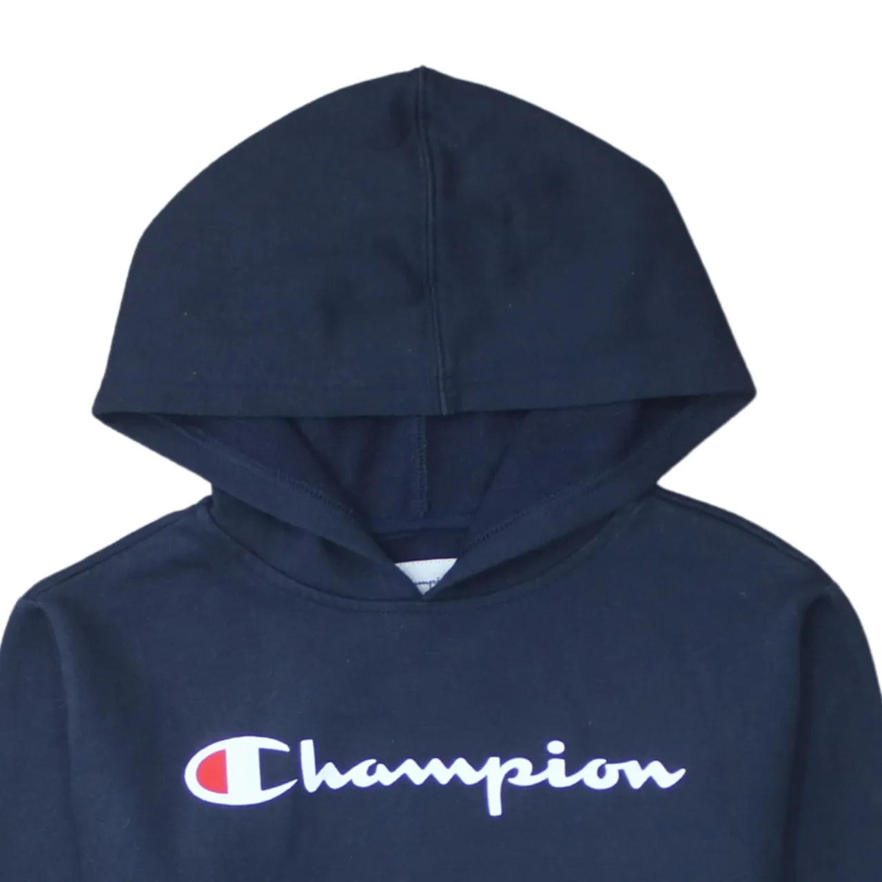 Champion 90's Spellout Pullover Hoodie Large Navy Blue sold by Vintage Club product image thumbnail 3