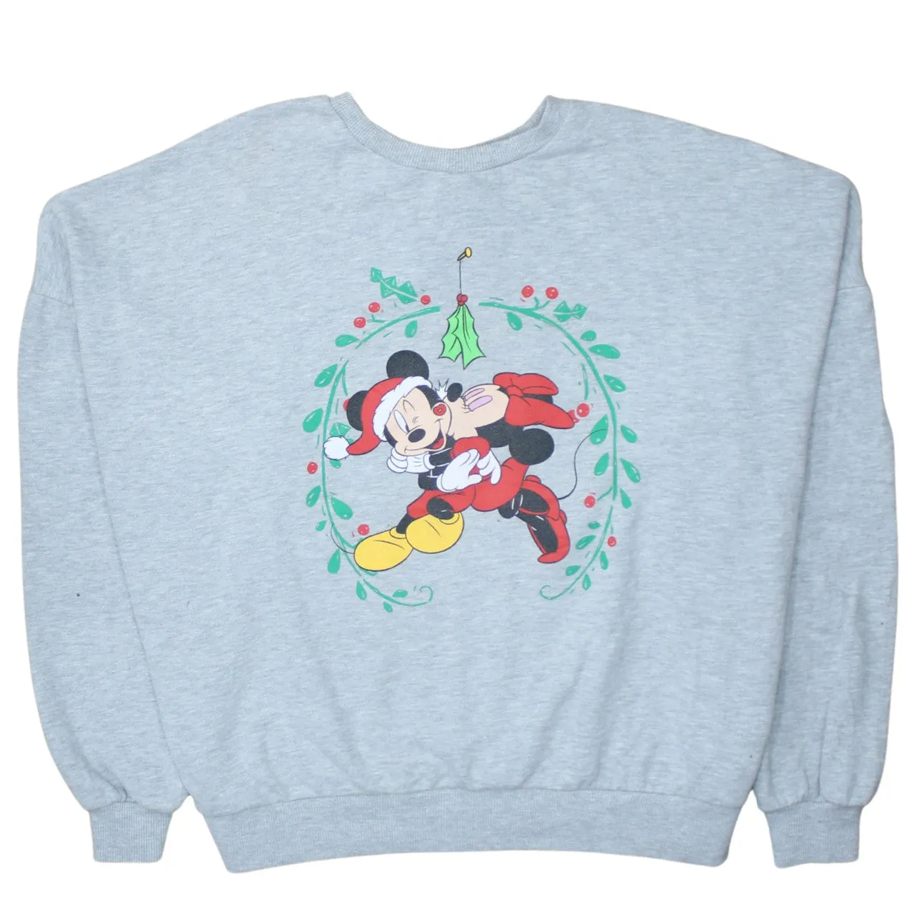 Disney 90's Mickey & Minnie Mouse Crew Neck Sweatshirt XXXLarge Grey sold by Vintage Club