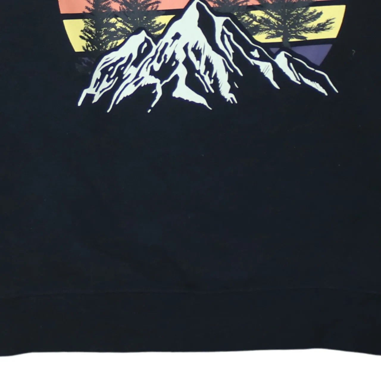 Primark 90's Lightweight Crew Neck Sweatshirt Medium Black sold by Vintage Club product image thumbnail 4