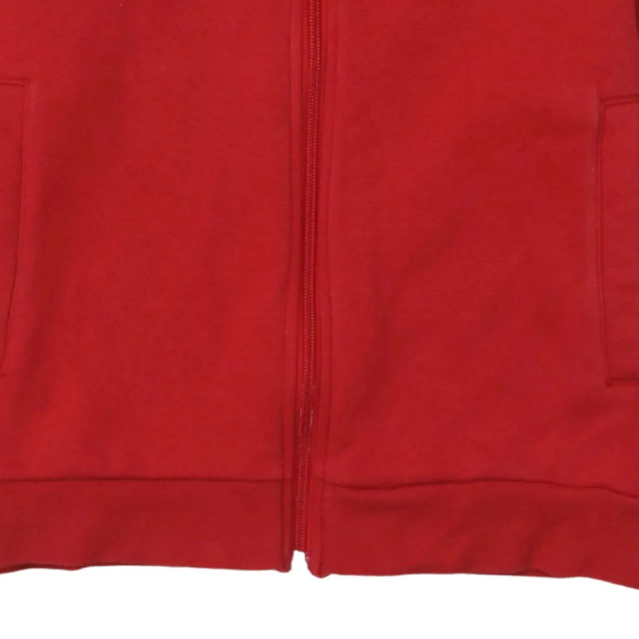 Adidas 90's Striped Sleeve Full Zip Up Hoodie Large Red sold by Vintage Club product image thumbnail 4