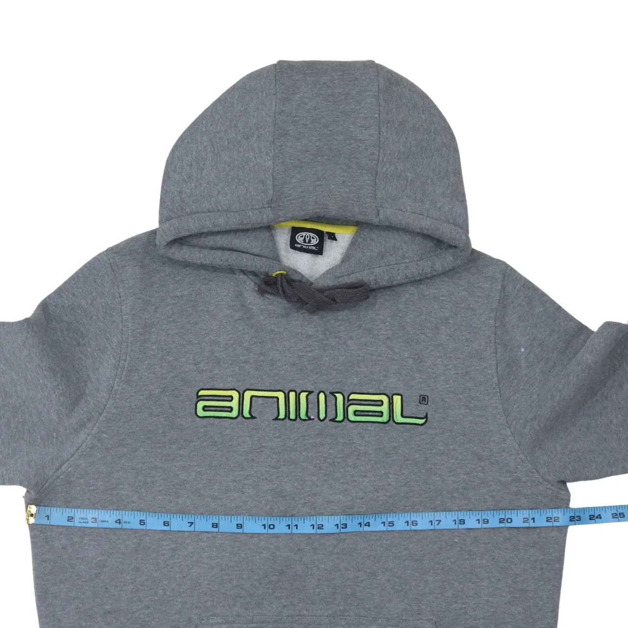 Animal 90's Spellout Pullover Hoodie Large Grey sold by Vintage Club product image thumbnail 5