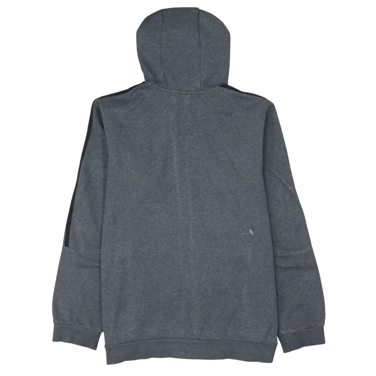 Adidas 90's Striped Sleeve Full Zip Up Hoodie Large Grey sold by Vintage Club product image thumbnail 2