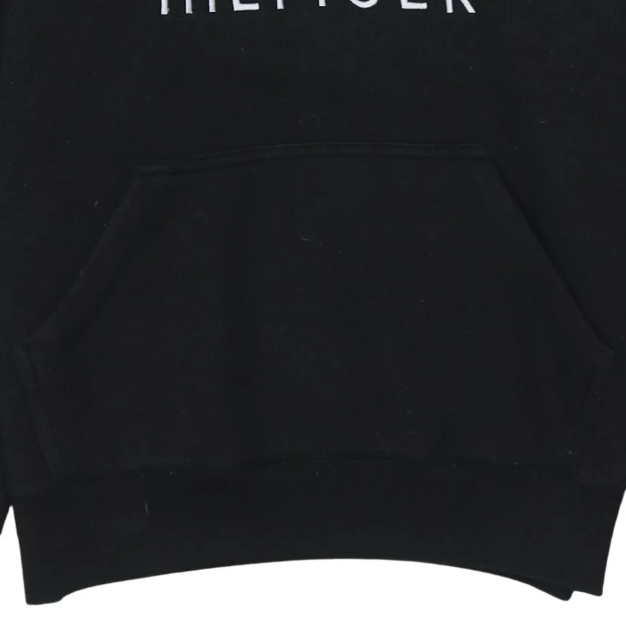 Tommy Hilfiger 90's Spellout Pullover Hoodie Small Black sold by Vintage Club product image thumbnail 4