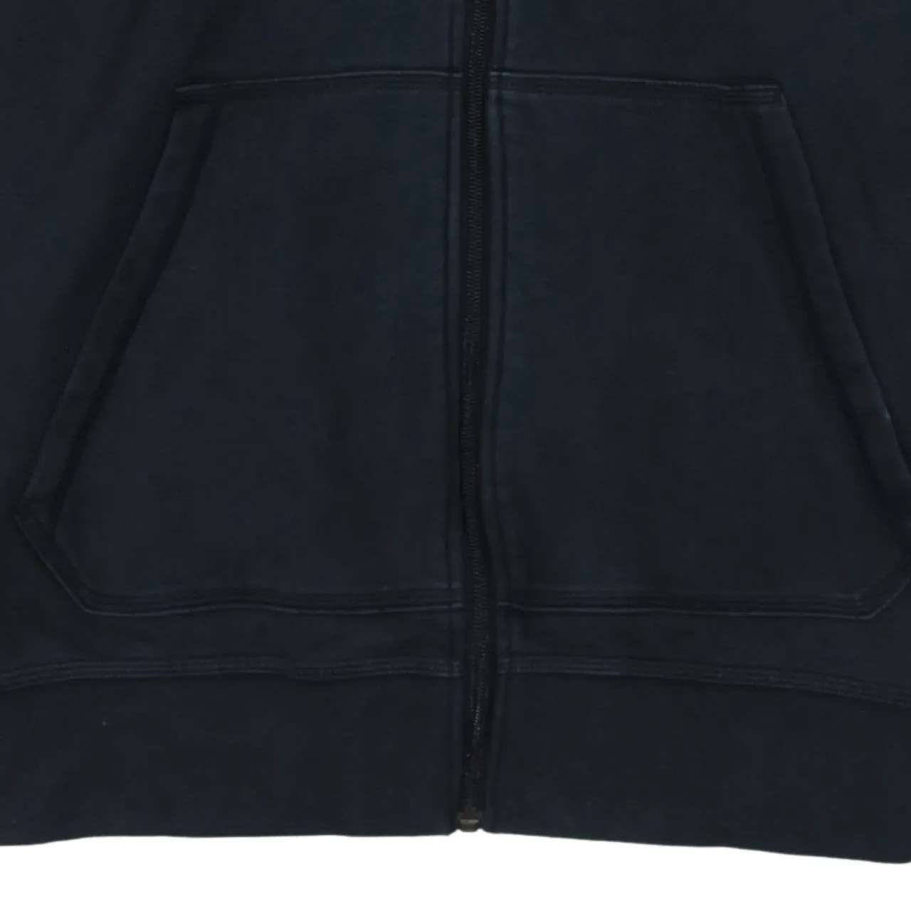 Adidas 90's Drawstring Pockets Full Zip Up Hoodie XLarge Black sold by Vintage Club product image thumbnail 4