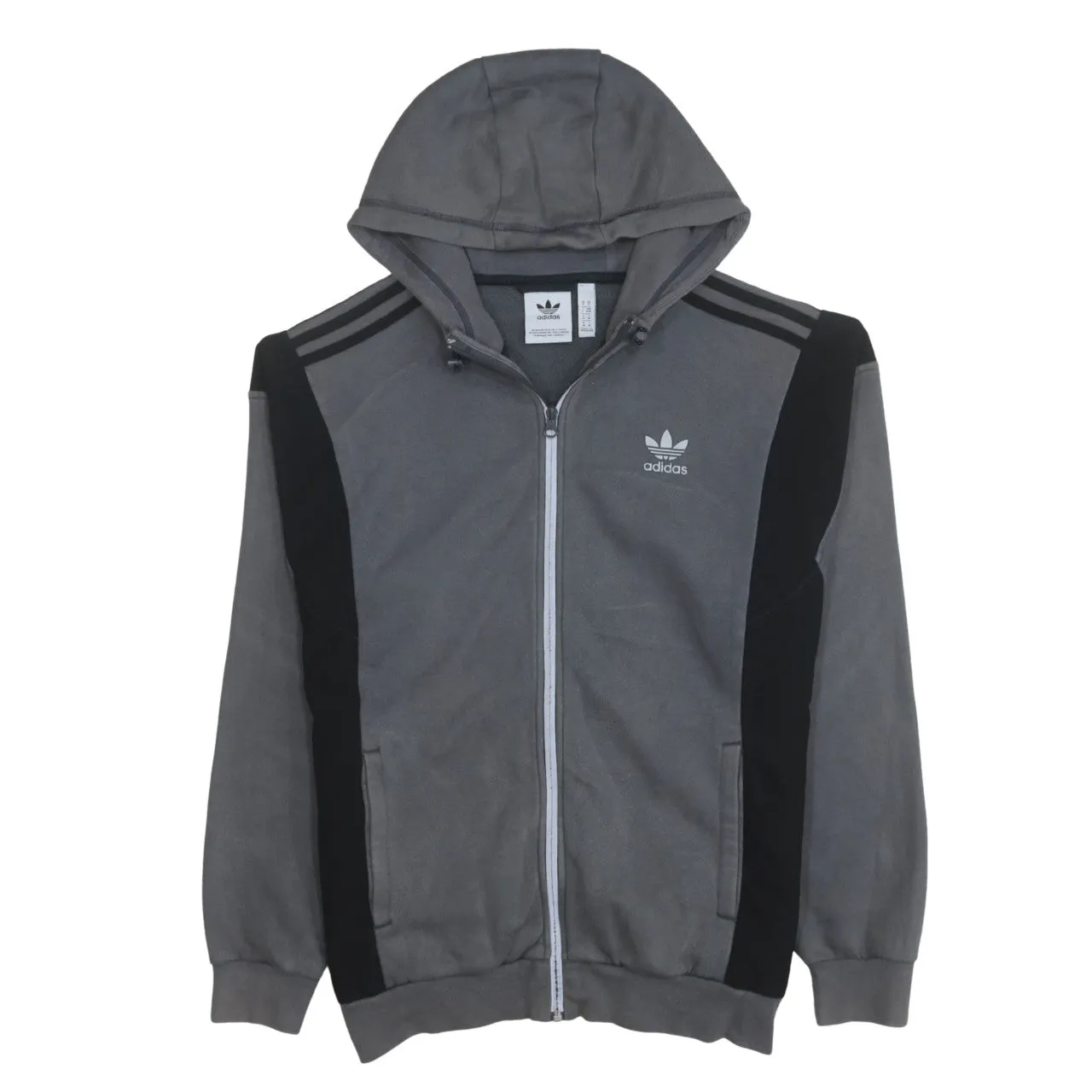 Adidas 90's Lightweight Full Zip Up Hoodie Medium Grey sold by Vintage Club
