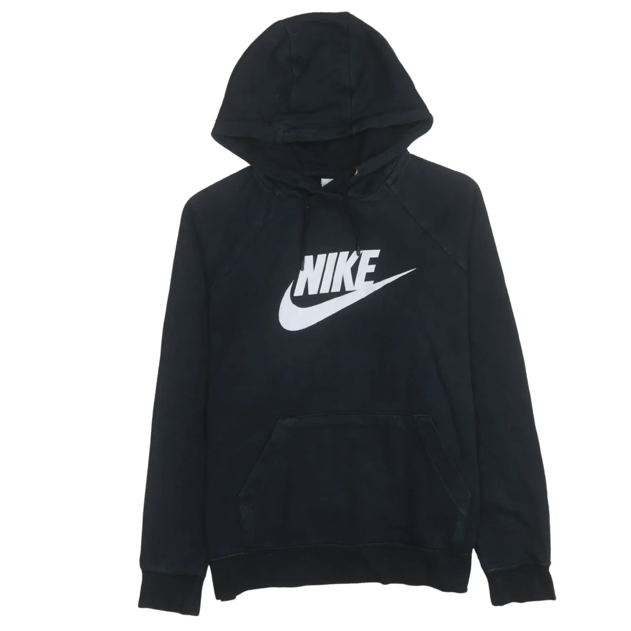 Nike 90's Center Middle Swoosh Pullover Hoodie Large Black sold by Vintage Club