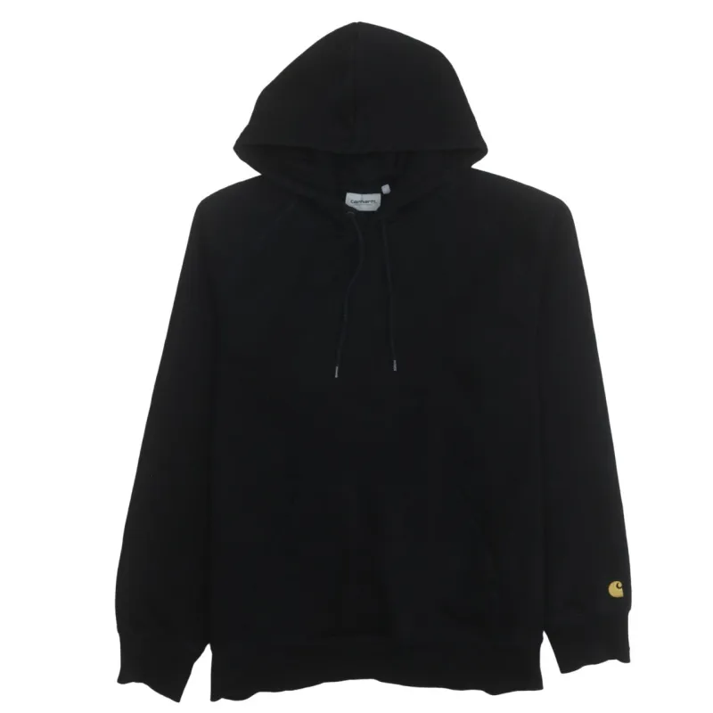 Carhartt 90's Drawstring Pockets Pullover Hoodie XLarge Black made by Carhartt