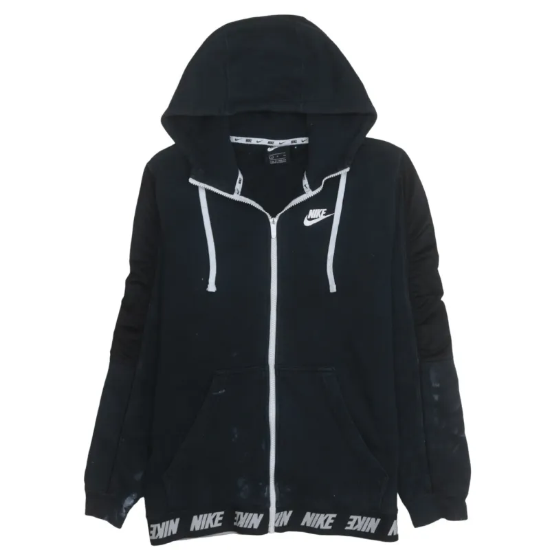 Nike 90's Swoosh Full Zip Up Hoodie Small Black sold by Vintage Club