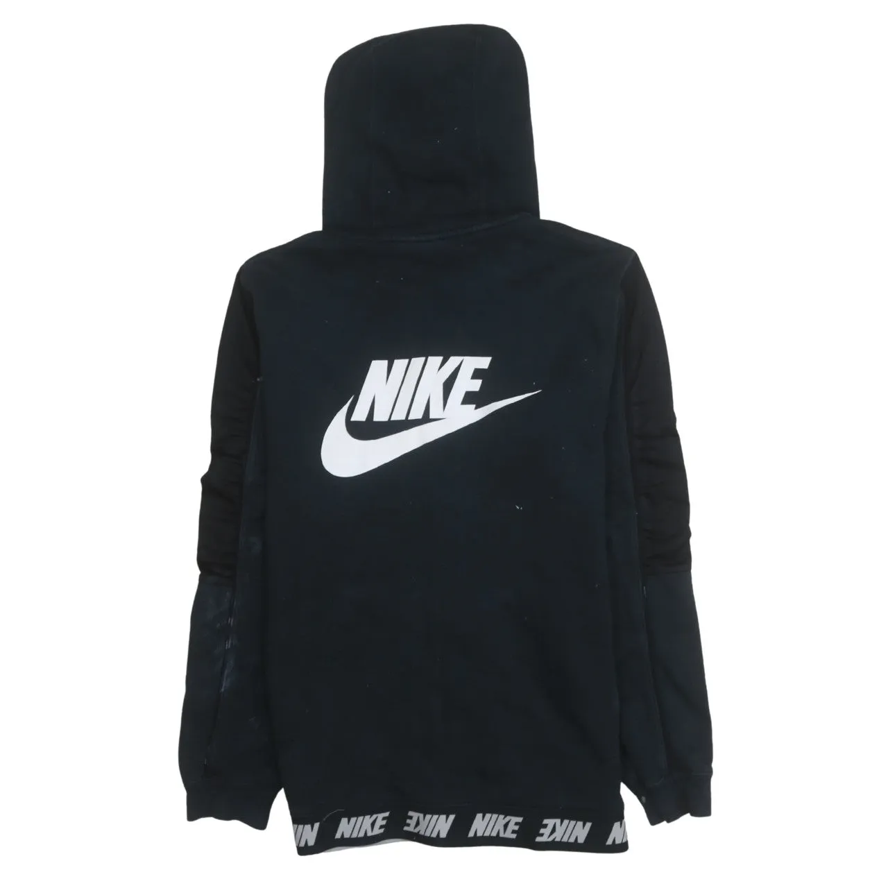 Nike 90's Swoosh Full Zip Up Hoodie Small Black sold by Vintage Club product image thumbnail 2
