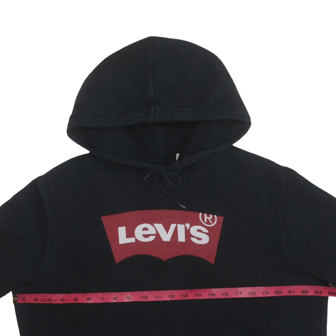 Levi's 90's Spellout Pullover Hoodie Large Black sold by Vintage Club product image thumbnail 5