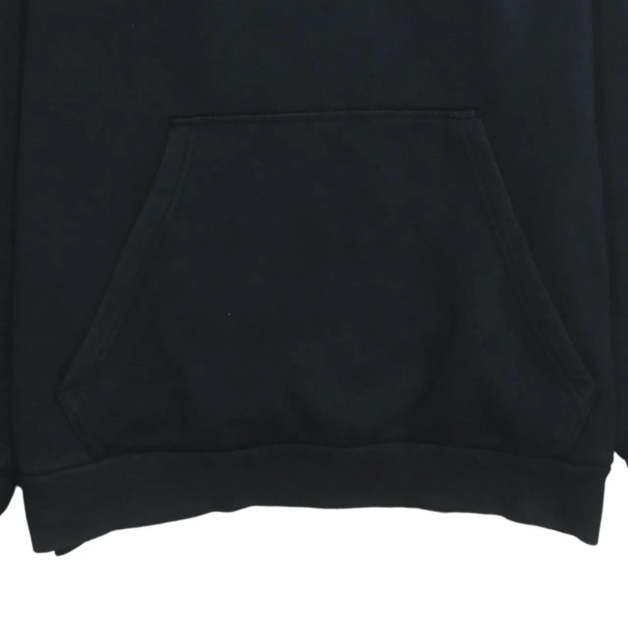 Adidas 90's Drawstring Pockets Pullover Hoodie Medium Black sold by Vintage Club product image thumbnail 4
