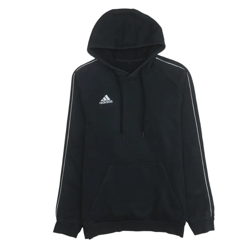 Adidas 90's Drawstring Pockets Pullover Hoodie Medium  Black sold by Vintage Club