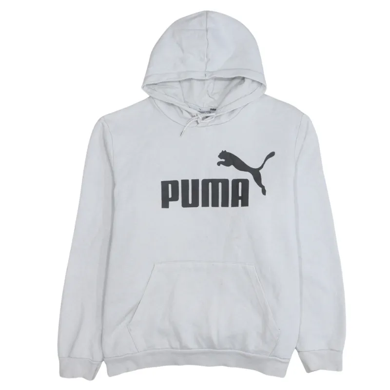 Puma 90's Spellout Pullover Hoodie XXLarge (2XL) Grey sold by Vintage Club