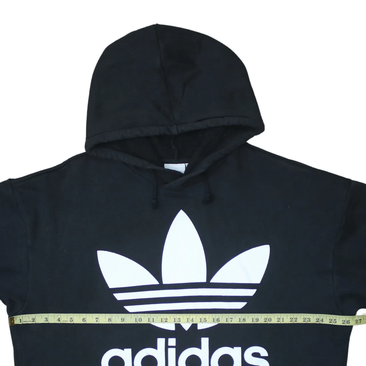 Adidas 90's Spellout Pullover Hoodie Large Black sold by Vintage Club product image thumbnail 5
