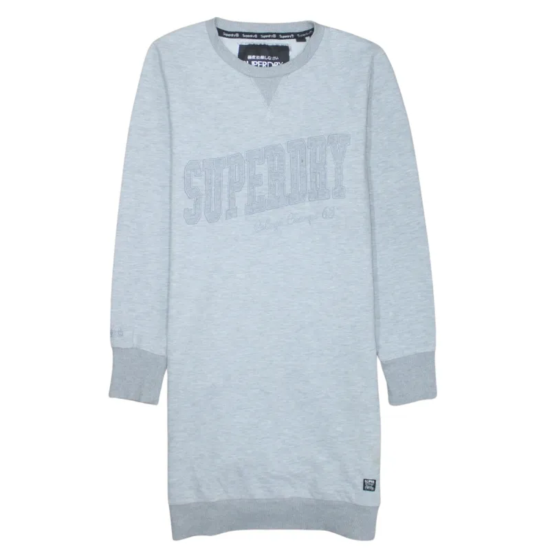 Super Dry 90's Spellout Crew Neck Sweatshirt Large  Grey sold by Vintage Club