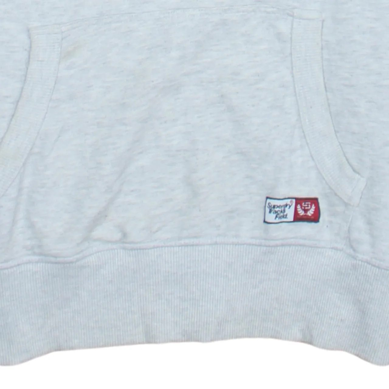 Super Dry 90's Spellout Pullover Hoodie Small Grey sold by Vintage Club product image thumbnail 4