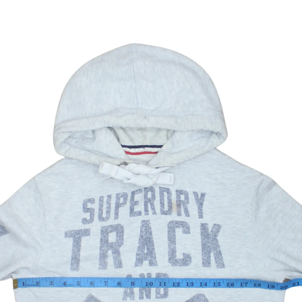 Super Dry 90's Spellout Pullover Hoodie Small Grey sold by Vintage Club product image thumbnail 5