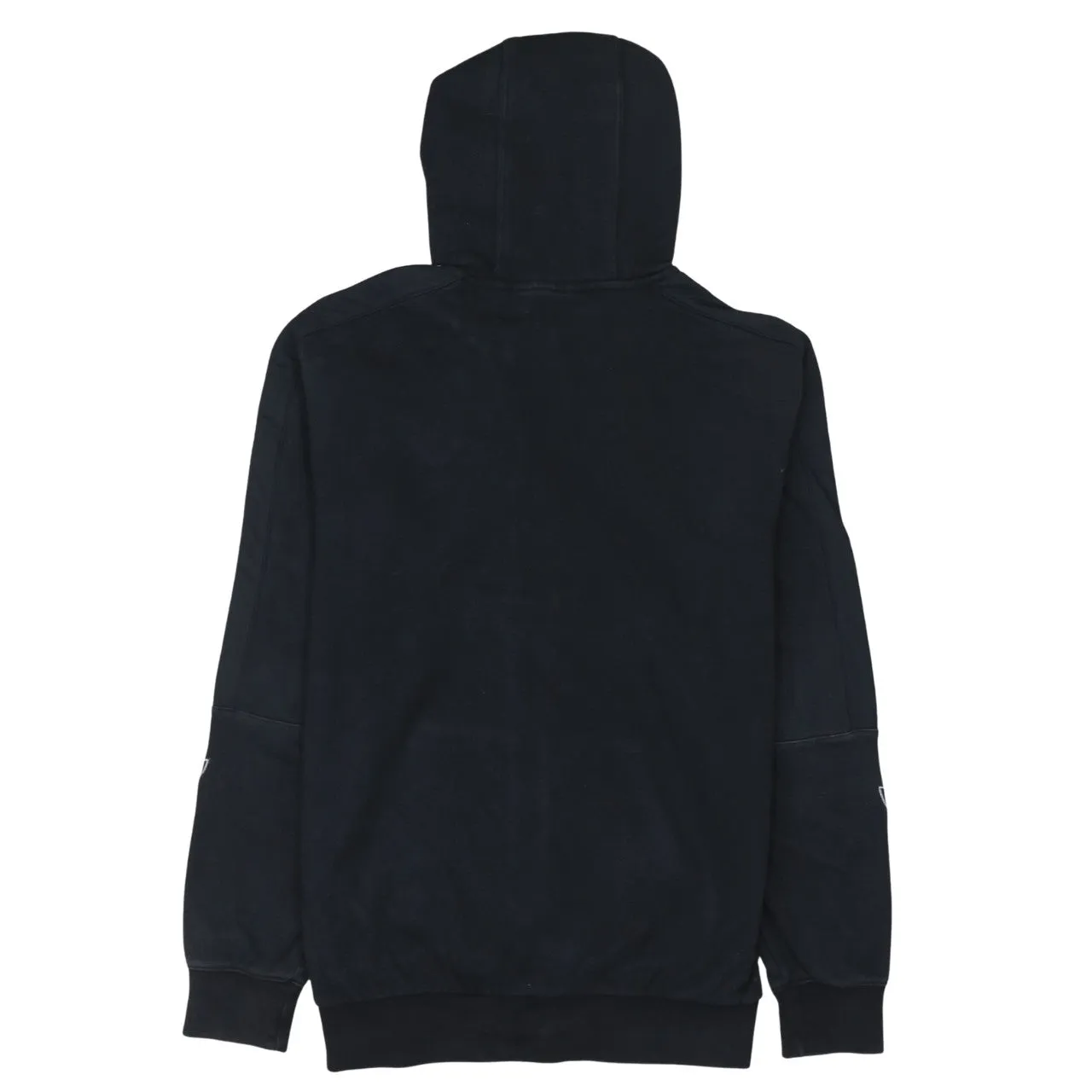 Adidas 90's Striped Sleeve Full Zip Up Hoodie Small Black sold by Vintage Club product image thumbnail 2