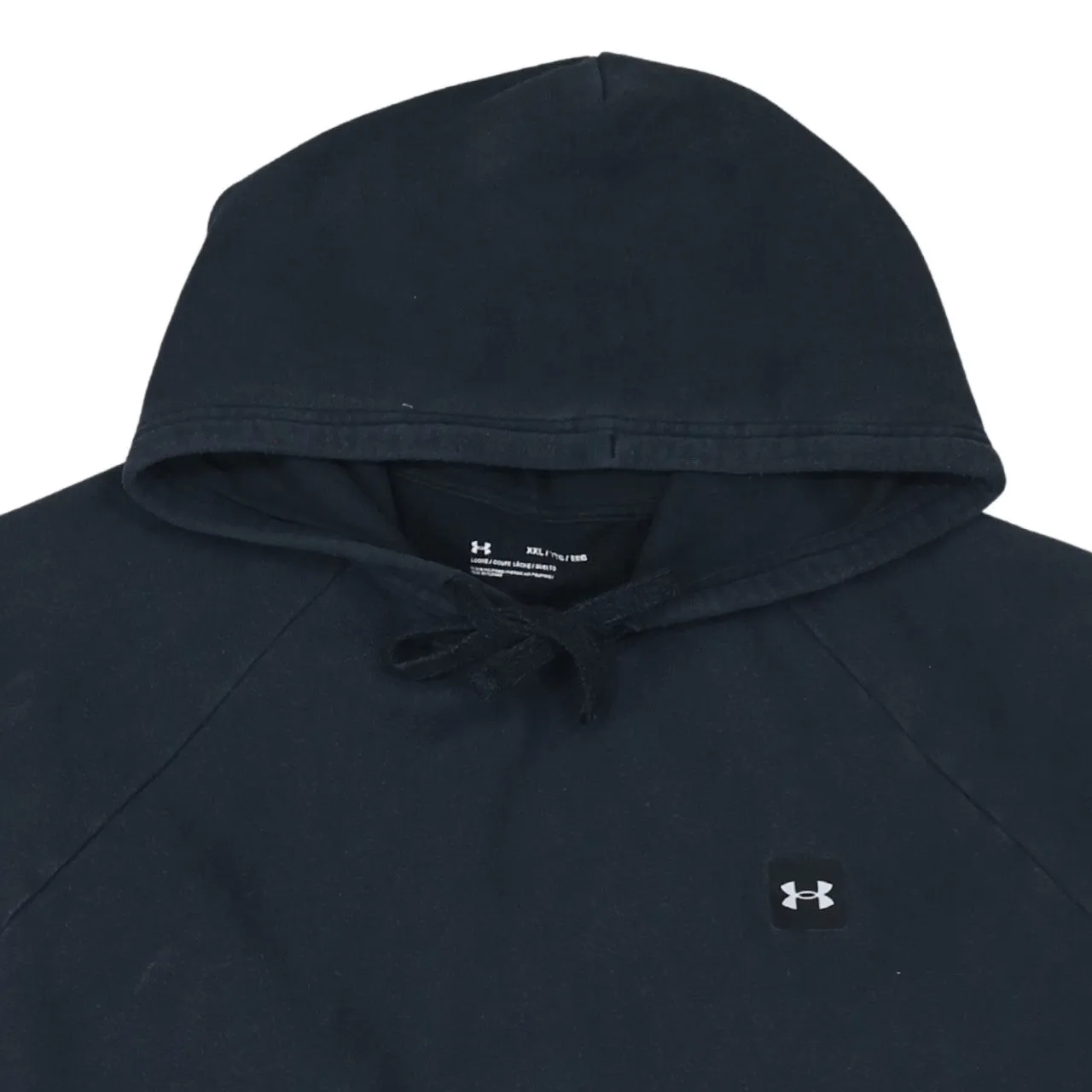 Under Armour 90's Drawstring Pockets Pullover Hoodie Large Black sold by Vintage Club product image thumbnail 3