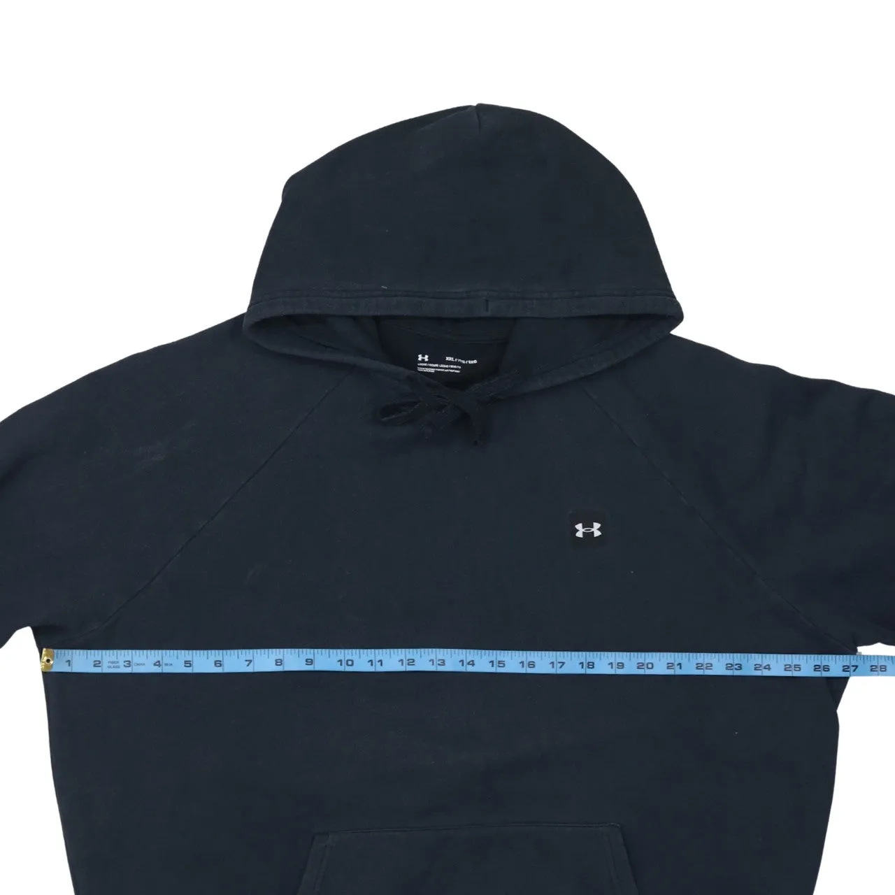 Under Armour 90's Drawstring Pockets Pullover Hoodie Large Black sold by Vintage Club product image thumbnail 5