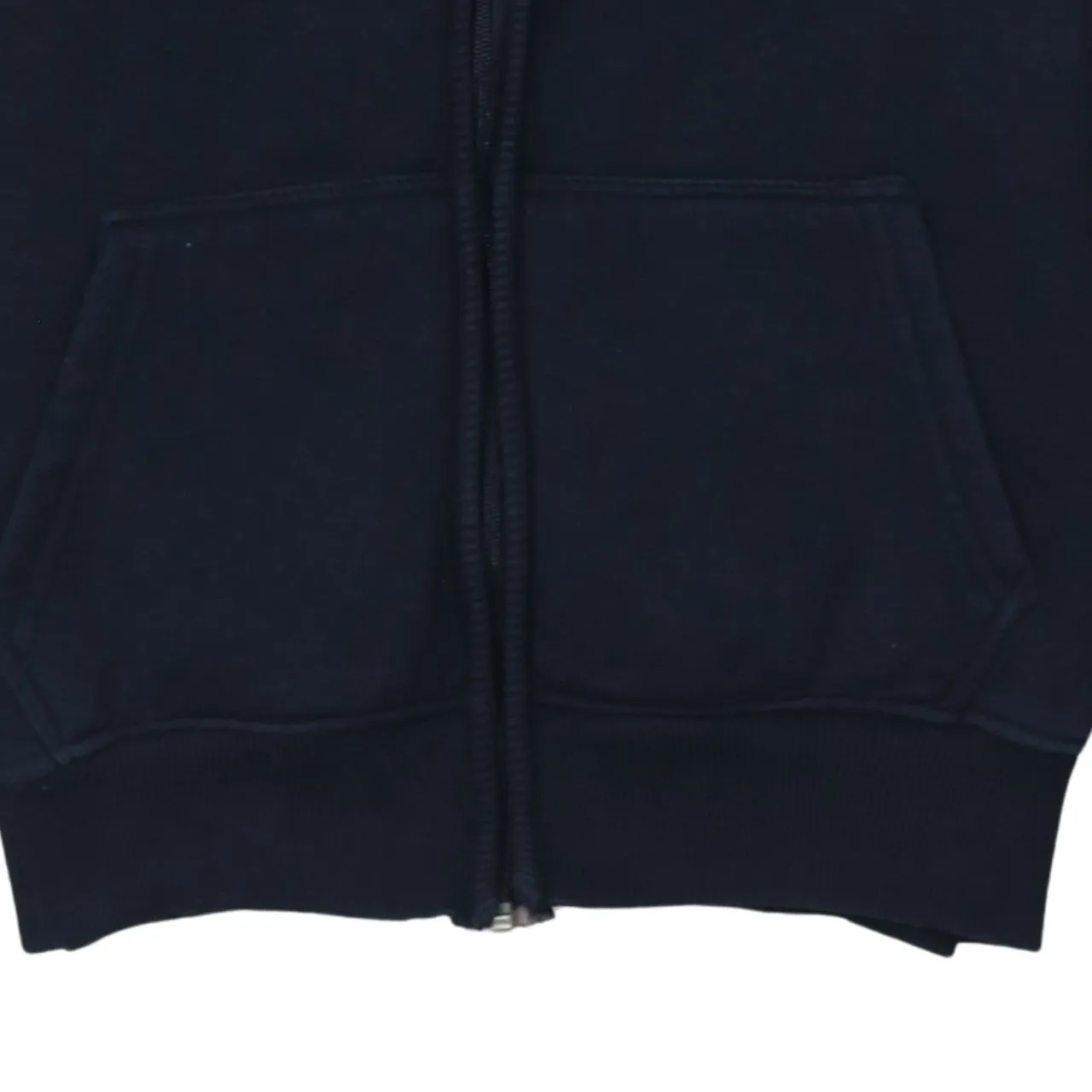 Polo Ralph Lauren 90's Drawstring Pockets Full Zip Up Hoodie Medium Navy Blue sold by Vintage Club product image thumbnail 4