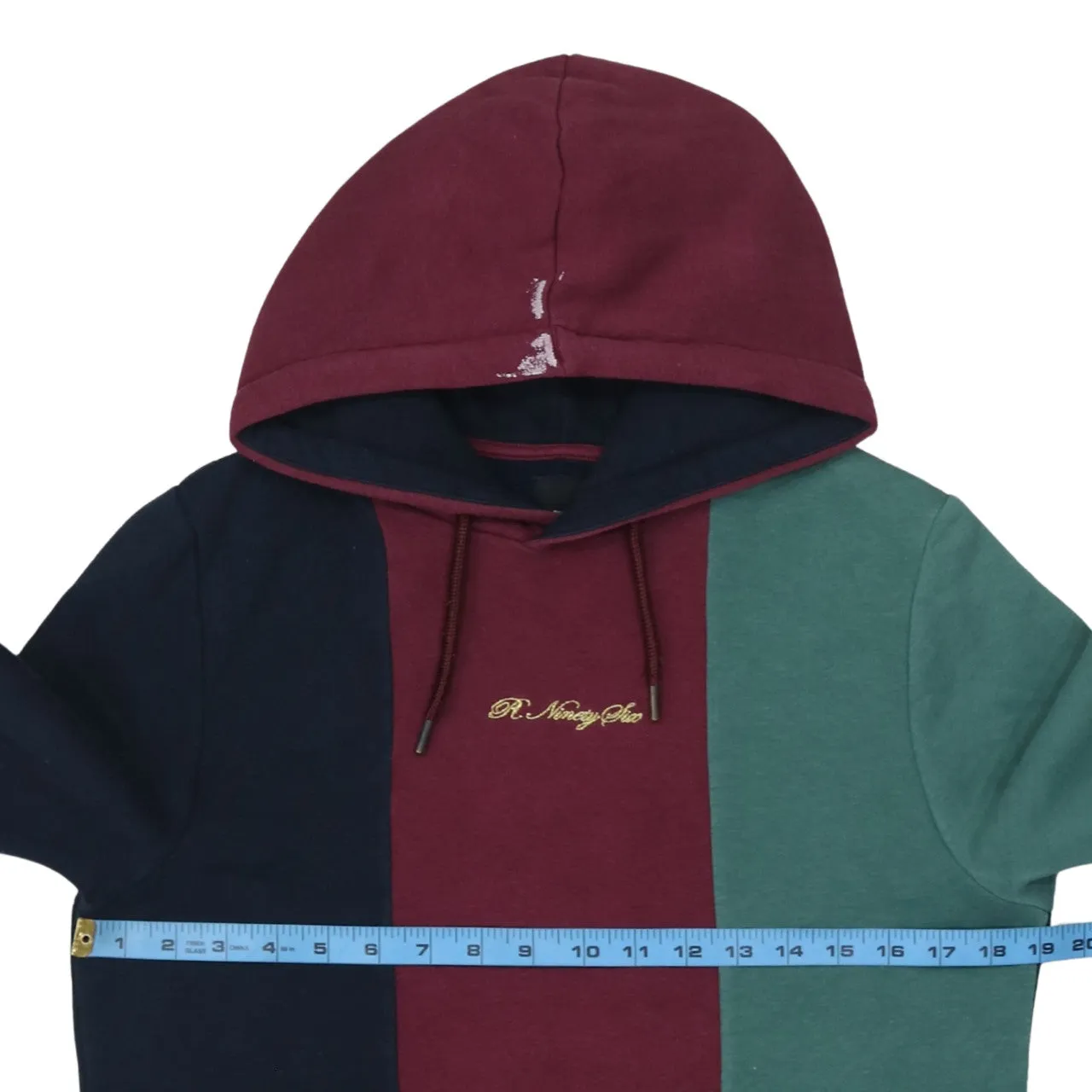 River IsLand 90's Drawstring Pockets Pullover Hoodie Small Green sold by Vintage Club product image thumbnail 5