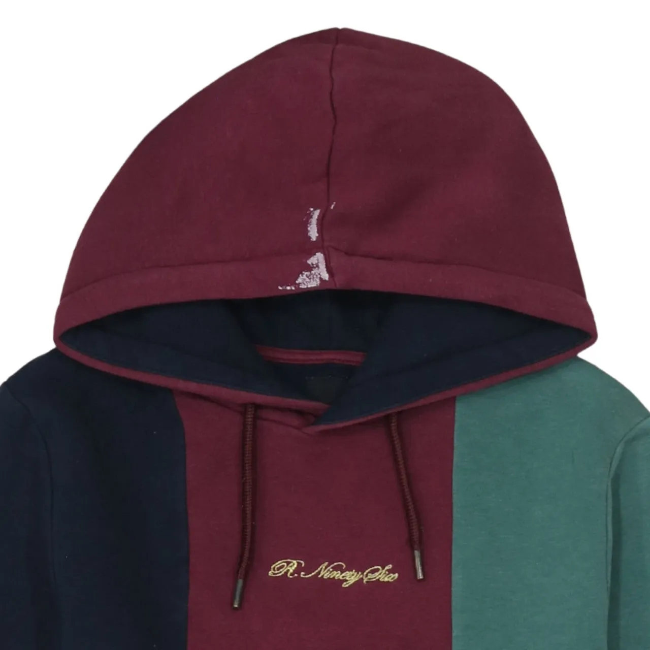 River IsLand 90's Drawstring Pockets Pullover Hoodie Small Green sold by Vintage Club product image thumbnail 3