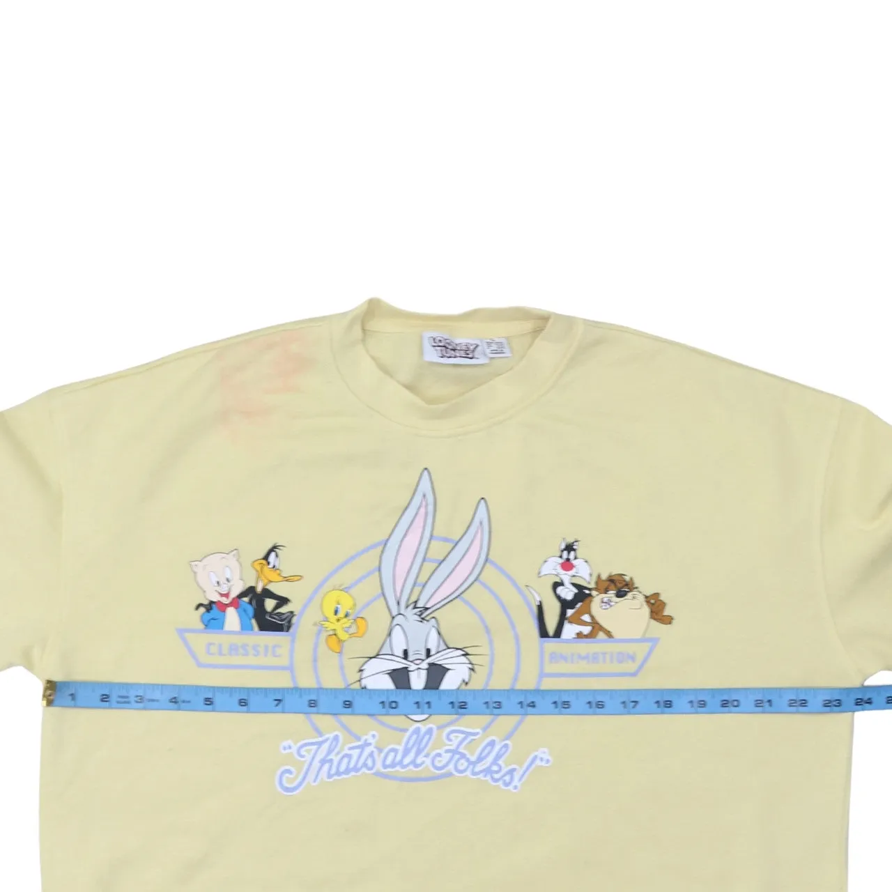 Looney Tunes 90's Lightweight Crew Neck Sweatshirt XLarge Yellow sold by Vintage Club product image thumbnail 5