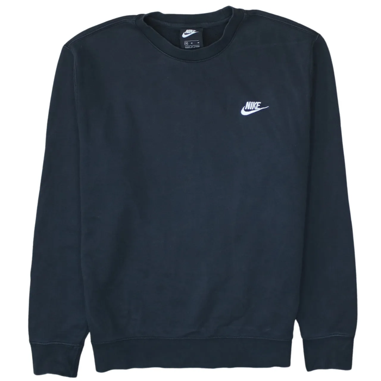 Nike 90's Swoosh Crew Neck Sweatshirt Medium Black sold by Vintage Club