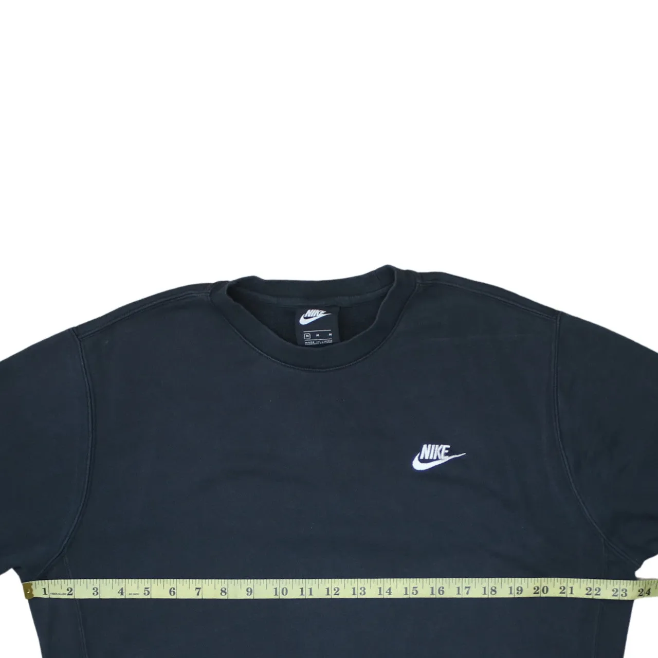 Nike 90's Swoosh Crew Neck Sweatshirt Medium Black sold by Vintage Club product image thumbnail 5