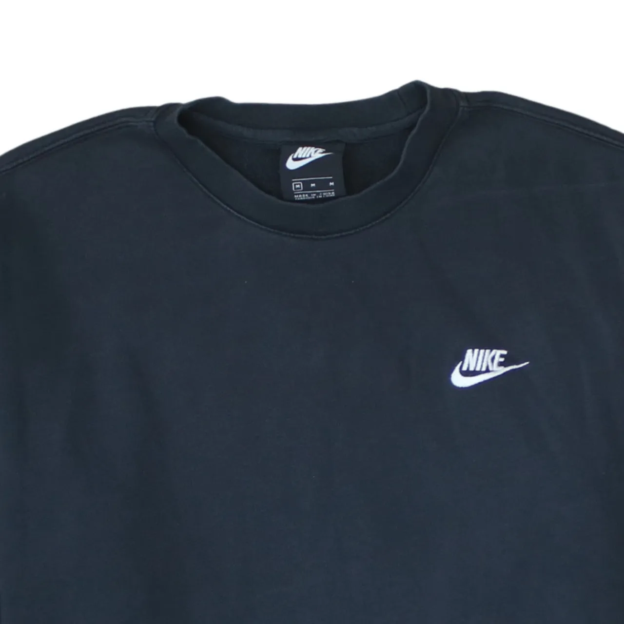 Nike 90's Swoosh Crew Neck Sweatshirt Medium Black sold by Vintage Club product image thumbnail 3