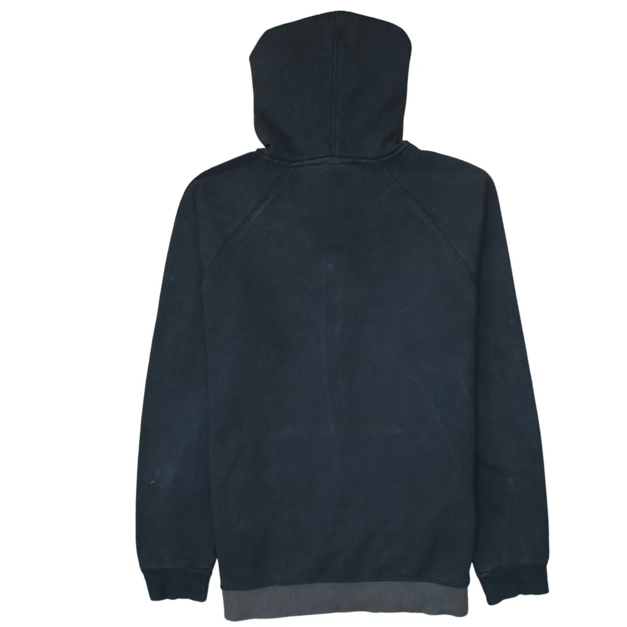 Adidas 90's Striped Sleeve Full Zip Up Hoodie Medium Black sold by Vintage Club product image thumbnail 2