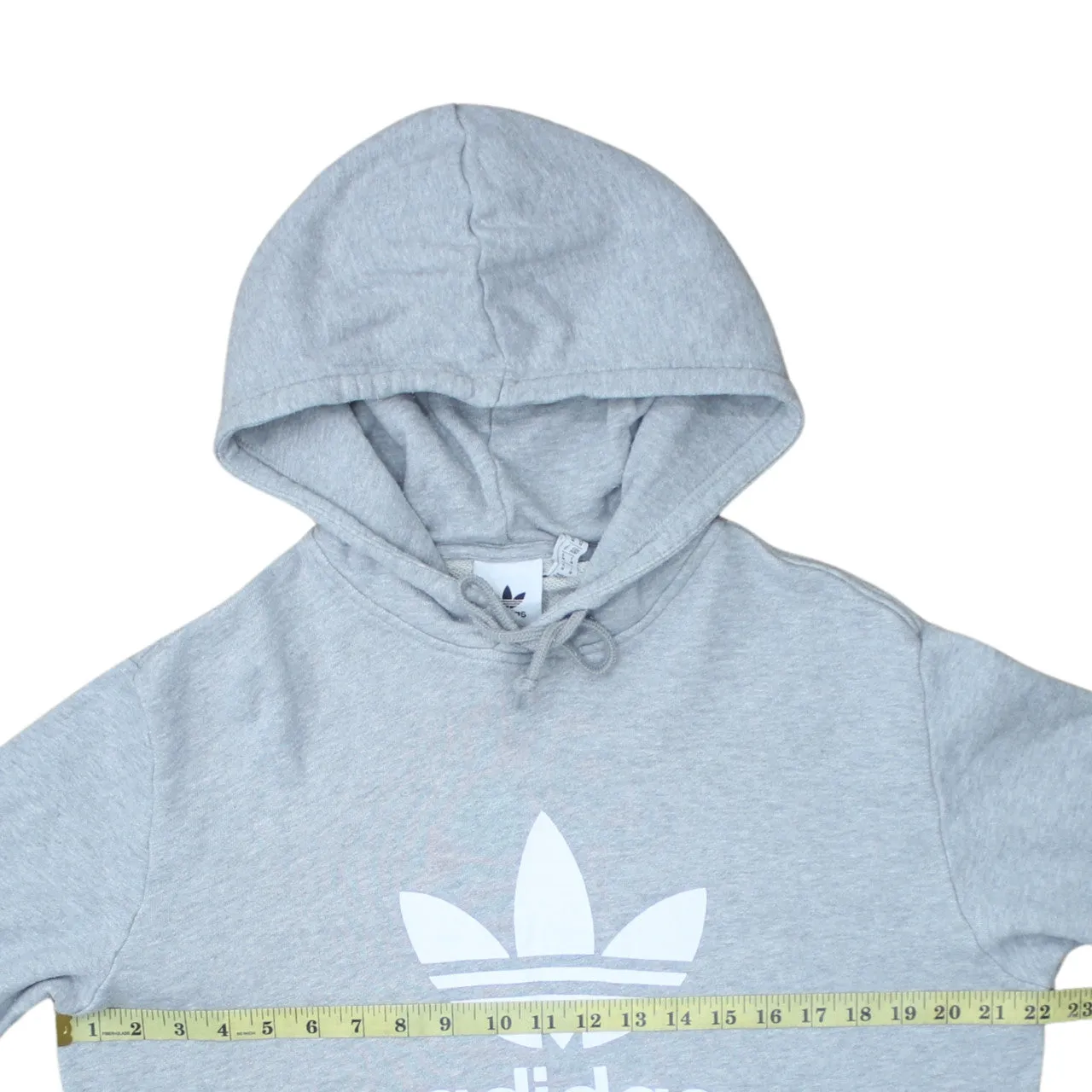 Adidas 90's Spellout Pullover Hoodie Medium Grey sold by Vintage Club product image thumbnail 5