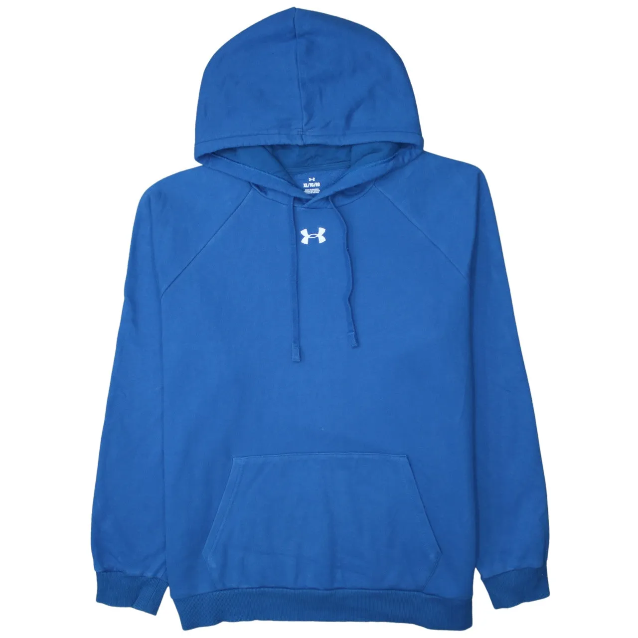 Under Armour 90's Drawstring Pockets Pullover Hoodie XLarge Blue sold by Vintage Club