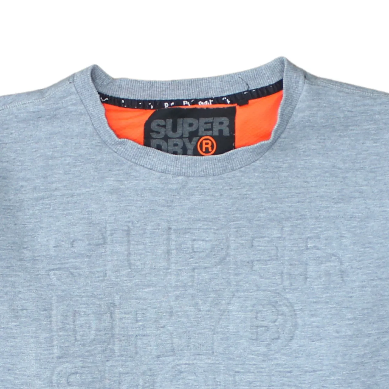 Super Dry 90's Spellout Crew Neck Sweatshirt XLarge Grey sold by Vintage Club product image thumbnail 3