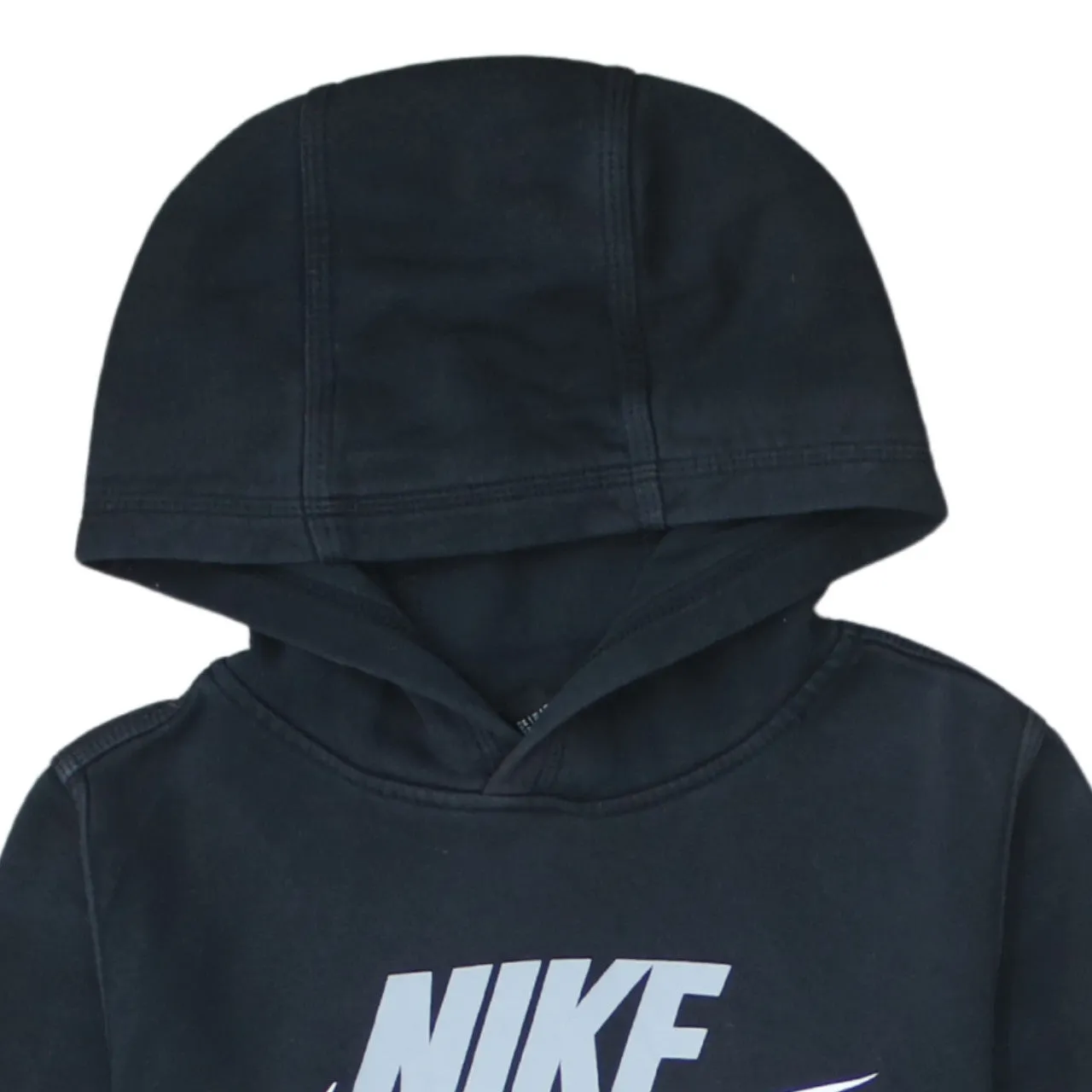 Nike 90's Center Middle Swoosh Pullover Hoodie Large Black sold by Vintage Club product image thumbnail 3