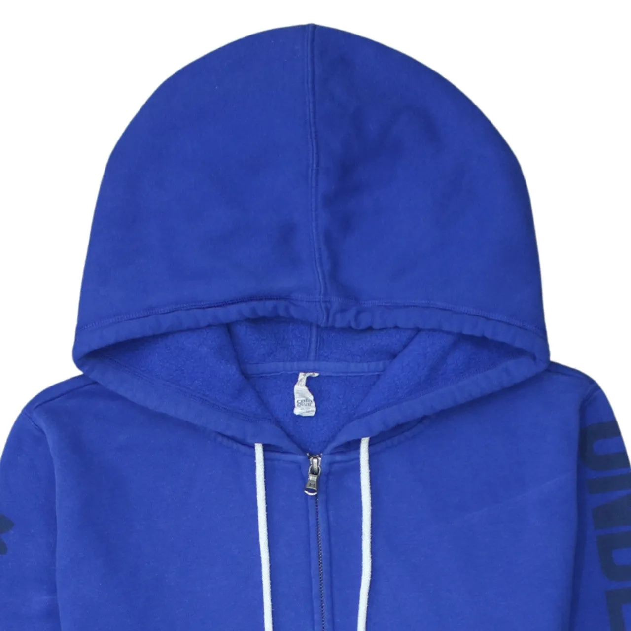 Under Armour 90's Drawstring Pockets Full Zip Up Hoodie XLarge Blue sold by Vintage Club product image thumbnail 3
