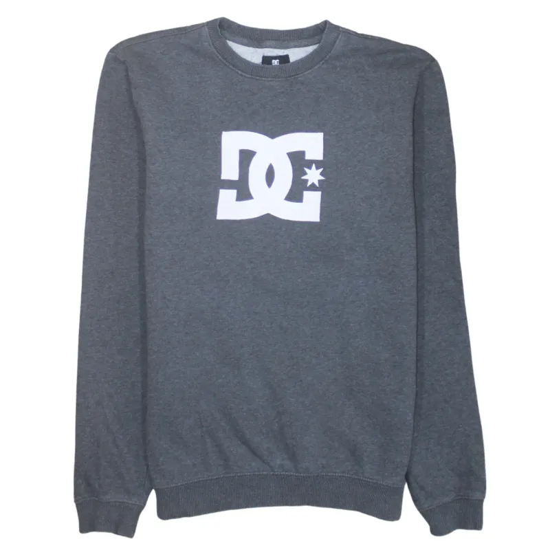 DC 90's Spellout Crew Neck Sweatshirt XLarge Grey sold by Vintage Club