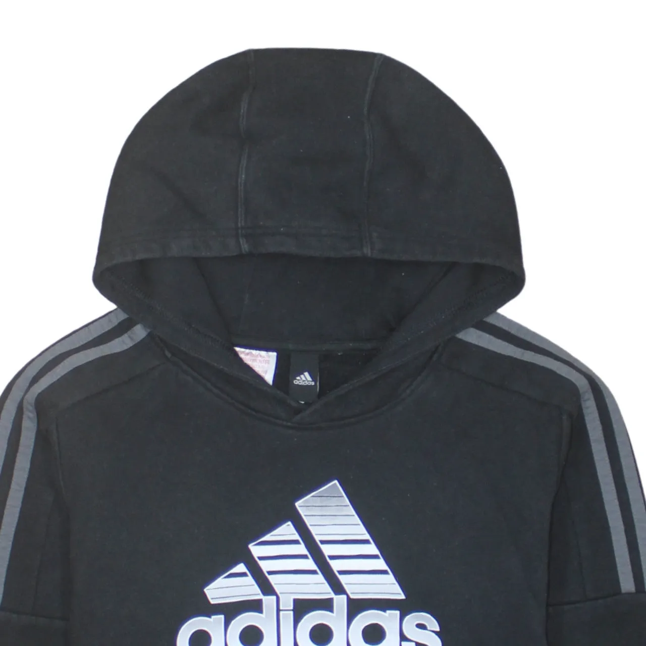 Adidas 90's Spellout Pullover Hoodie XSmall Black sold by Vintage Club product image thumbnail 3