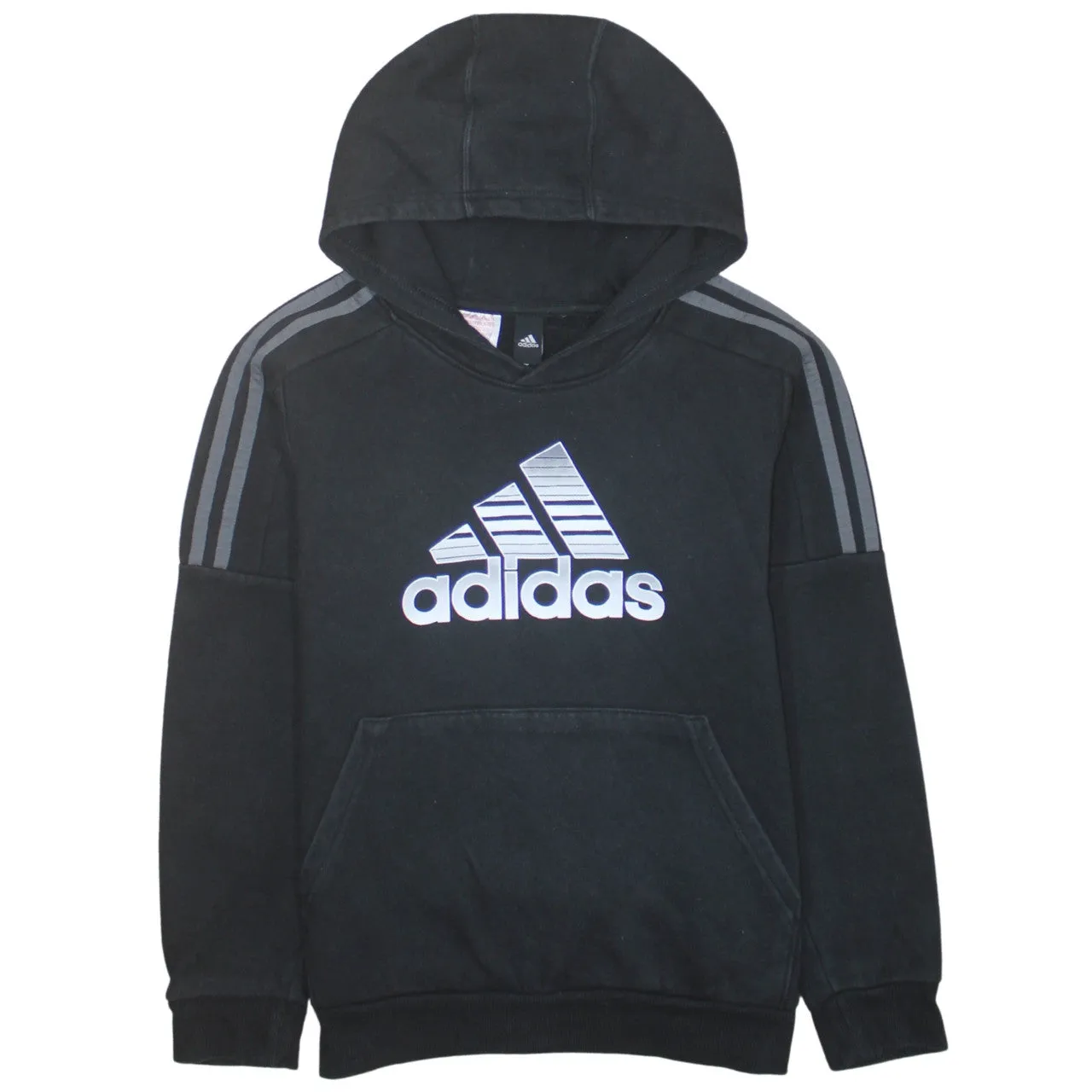 Adidas 90's Spellout Pullover Hoodie XSmall Black sold by Vintage Club